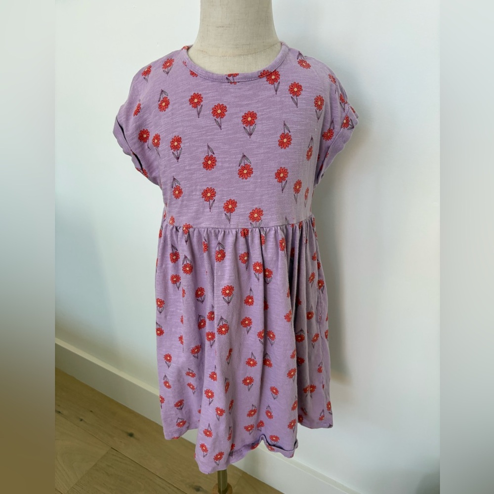 Tucker + Tate Purple Dress with Red Floral Pattern